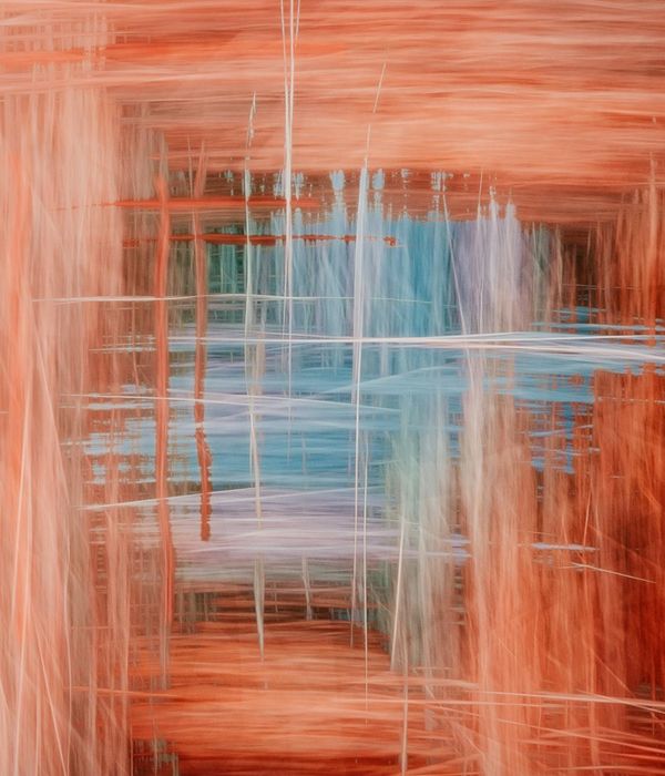 Abstract composition representing balanced lifestyle and natural movement