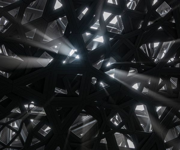 Abstract visualization of structured morning routine and light patterns